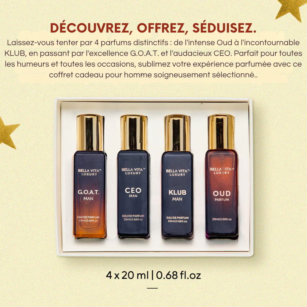 Coffret Parfums Homme - 4 x 20ml