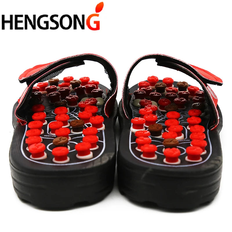Acupoint Massage Slippers Massager Shoes For Feet Unisex Home Flip Flop Health Care Rotating Feet Chinese Acupressure