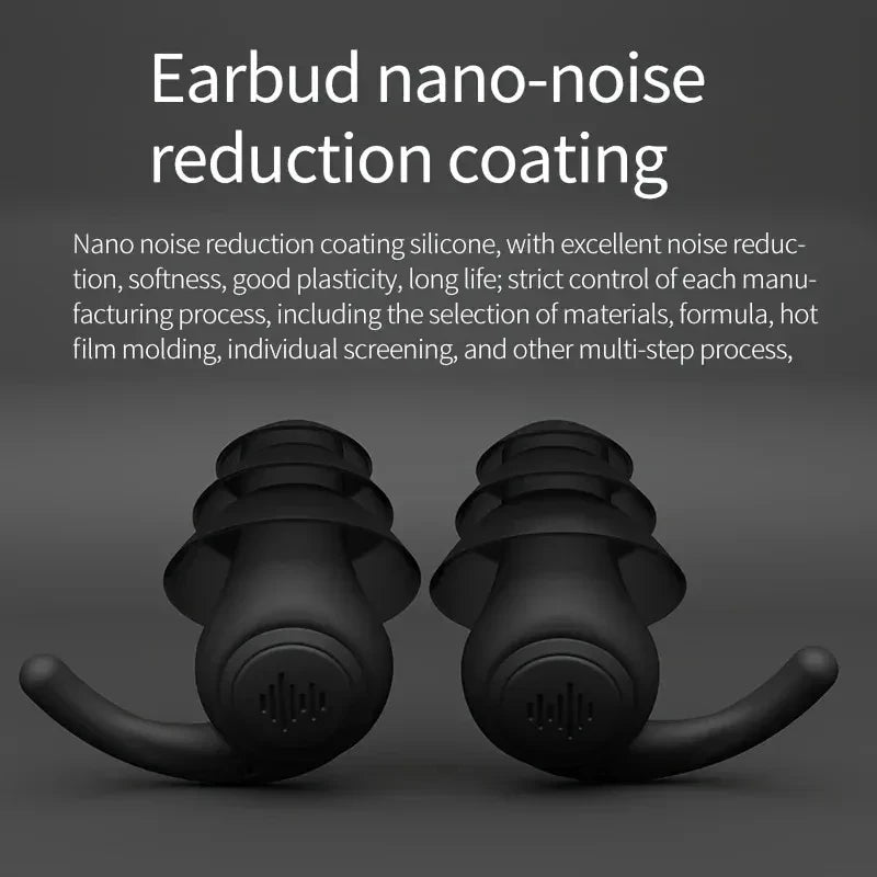 HUAK 1 Pair Soft Silicone Earplugs Noise Cancelling Reusable Anti-noise Earplug For Concerts Sleep Swimm Waterproof Ear Plugs
