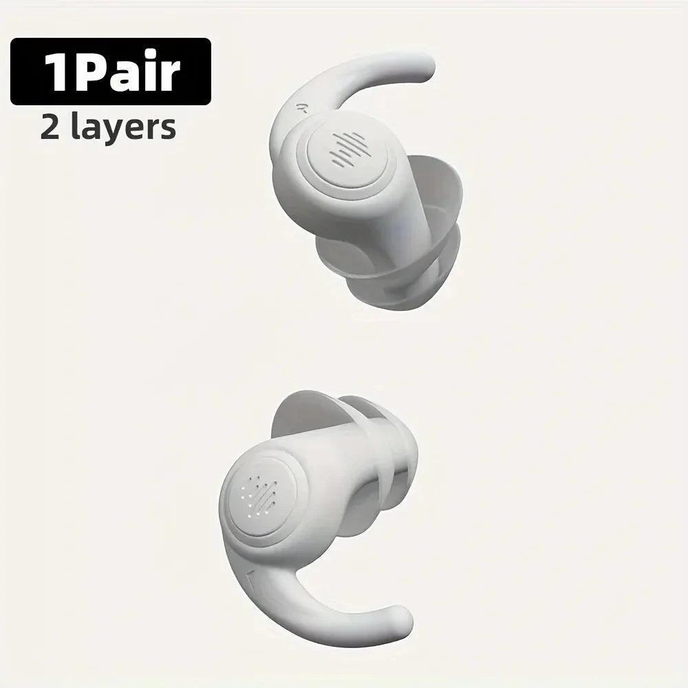 HUAK 1 Pair Soft Silicone Earplugs Noise Cancelling Reusable Anti-noise Earplug For Concerts Sleep Swimm Waterproof Ear Plugs